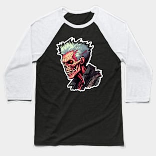 Cyberpunk Ghoul Zombie Cyborg Baseball T-Shirt